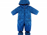 Plavi skafander za bebe sa čizmicama i rukavicama Eskimo